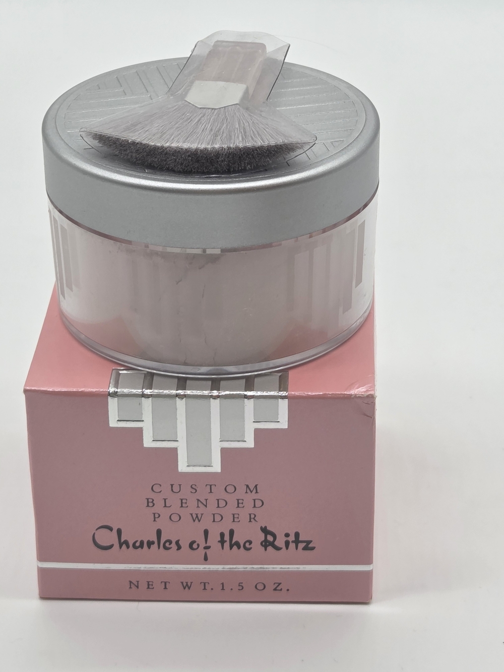Charles of the Ritz Custom Blended Soft Loose Pink Powder with Small Brush